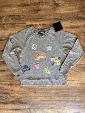 Peace Love World Comfy Graphic Top